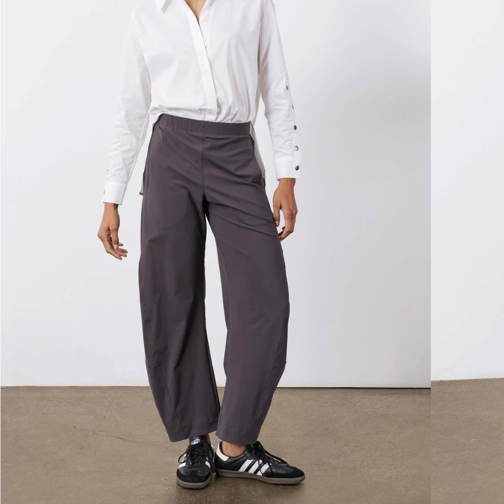Ruti On the Loose Barrel Leg Pants Size 10 Graphite